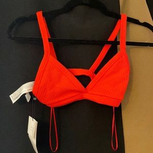 zara orange bralette never worn